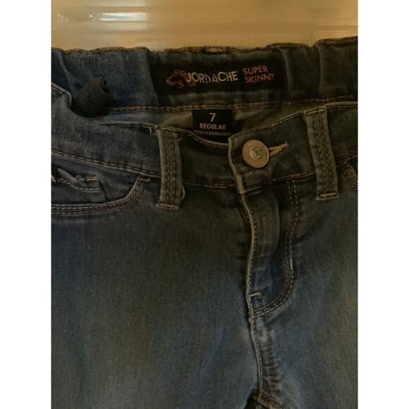 Girls Jordache Jeans Size 7 Skinny Bundle 3 - Picture 9 of 10